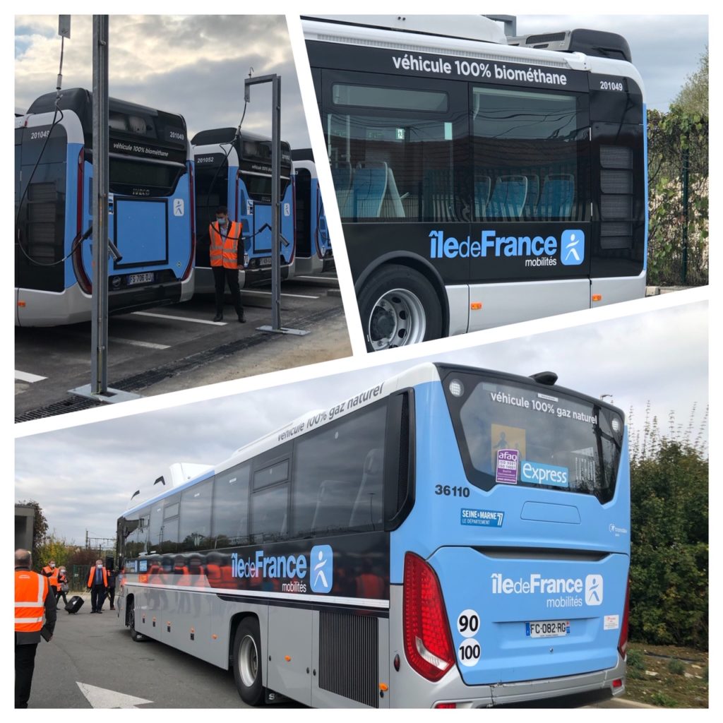 Transformation énergétique des bus en Île-de-France : visite d'un centre bus équipé pour l'exploitation et la maintenance des bus au GNV / BioGNV