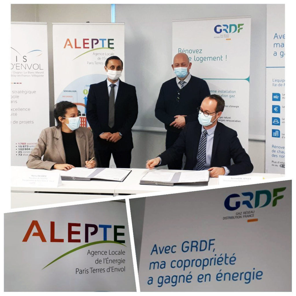 Signature de la convention entre GRDF et l'ALEPTE