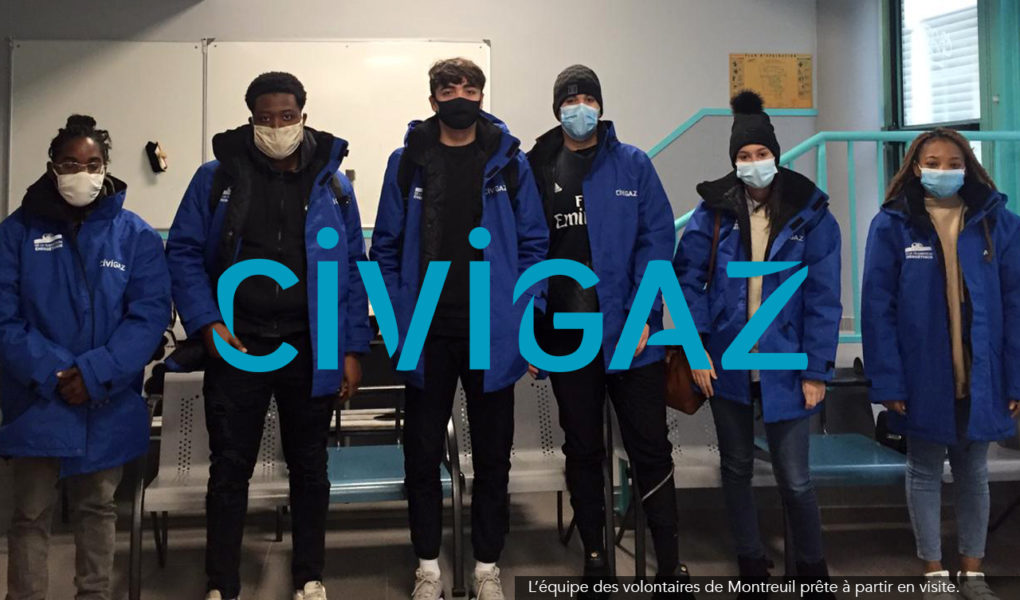 L’équipe des volontaires CIVIGAZ de Montreuil prête à partir en visite