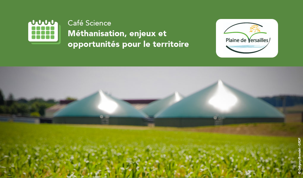 En partenariat avec l’association de La Plaine de Versailles, GRDF co-organise un webinaire « Café Science : Méthanisation, enjeux et opportunités pour le territoire » à destination des élus, agriculteurs et sociétés civiles