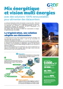 Mix énergétique et vision multi énergiesavec des solutions 100% renouvelables pour alimenter des datacenters