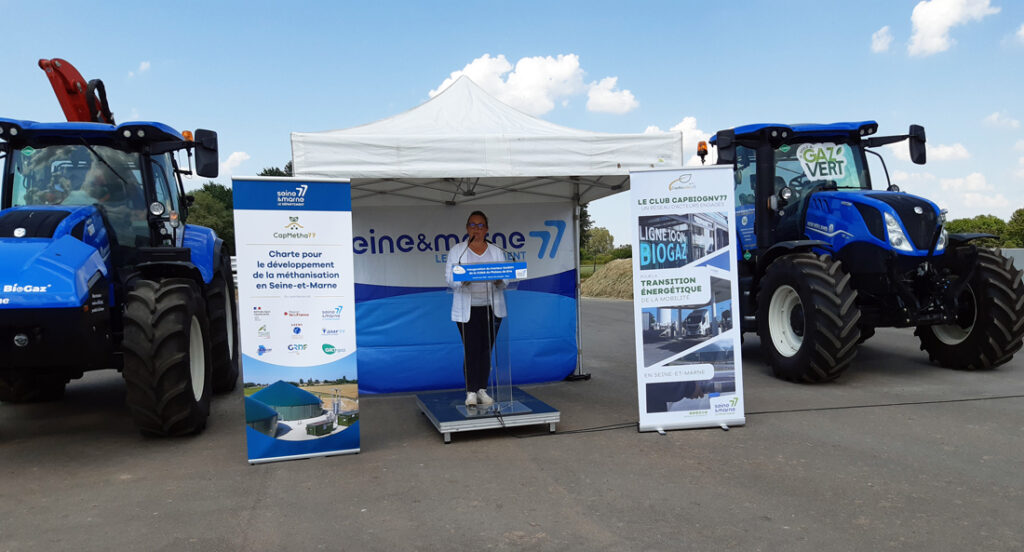 Discours de Cécile Velasco, directrice territoriale Île-de-France Est de GRDF lors de l’inauguration du tracteur roulant au BioGNV le 6 juin 2023.